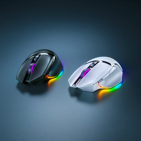 Basilisk V3 Pro Customizable Wireless Gaming Mouse with Razer HyperScroll Tilt Wheel - White