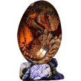 thumbnail image 1 of Huevo de dragón de lava, huevo de dragón transparente de resina de cristal de ensueño, adornos de escritorio de recuerdo de dragón de bolsa de fuego esculpidos a mano exquisitos y únicos, regalos Zhivalor Figuras Decorativas y Floreros, 1 of 5