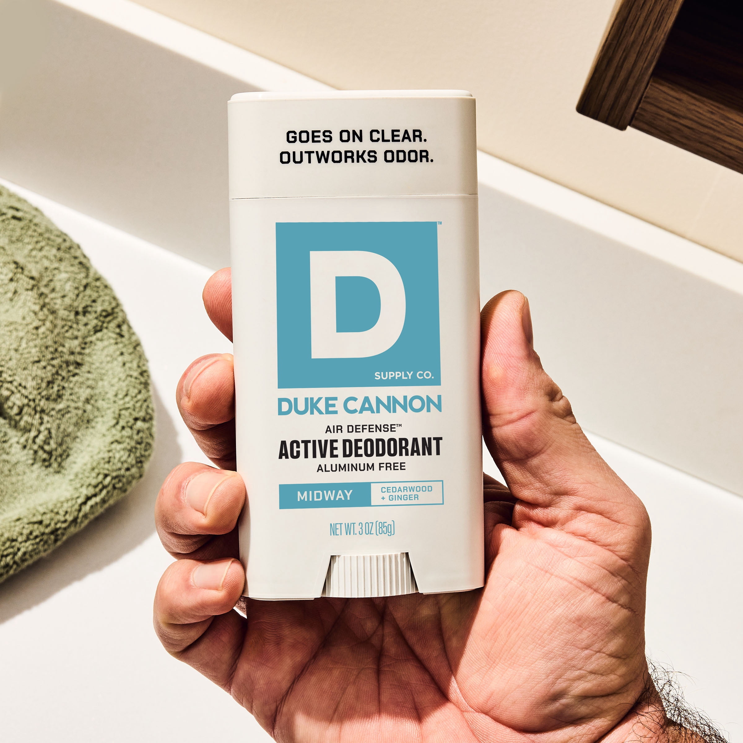 Duke Cannon Midway Scent Aluminum-Free Deodorant Stick for Men, 3 oz, Long-Lasting Odor Protection