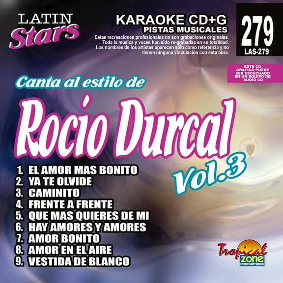 Karaoke Latin Stars 279  Rocio Durcal Vol. 3