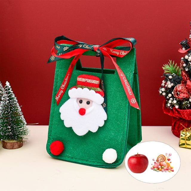 Linnome Christmas Eve Apple Packaging Gift Bag Box Sturdy Material For Festive Gift Giving