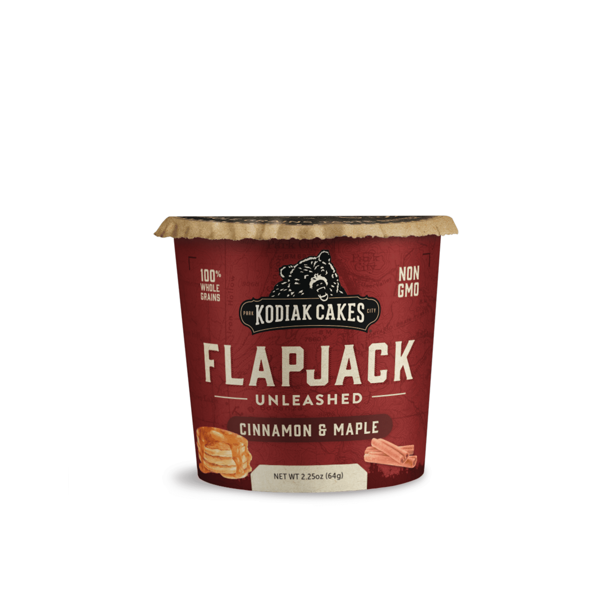 Kodiak Cakes Flapjack On The Go Cup, Cinnamon And Maple, 2.25 oz.