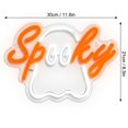 thumbnail image 3 of Halloween Ghost Zone Neon Sign, Spooky Haunted Mansion Decor LED Neon Signs, Ghost Neon Light Up Sign for Haunted House Man Cave Bar Party Christmas Decor, 3 of 8