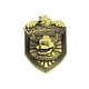 thumbnail image 2 of Broche de oso de juguete periférico de juego, colgante de collar de Halloween con escudo de bronce vintage, insignia de metal, 2 of 5