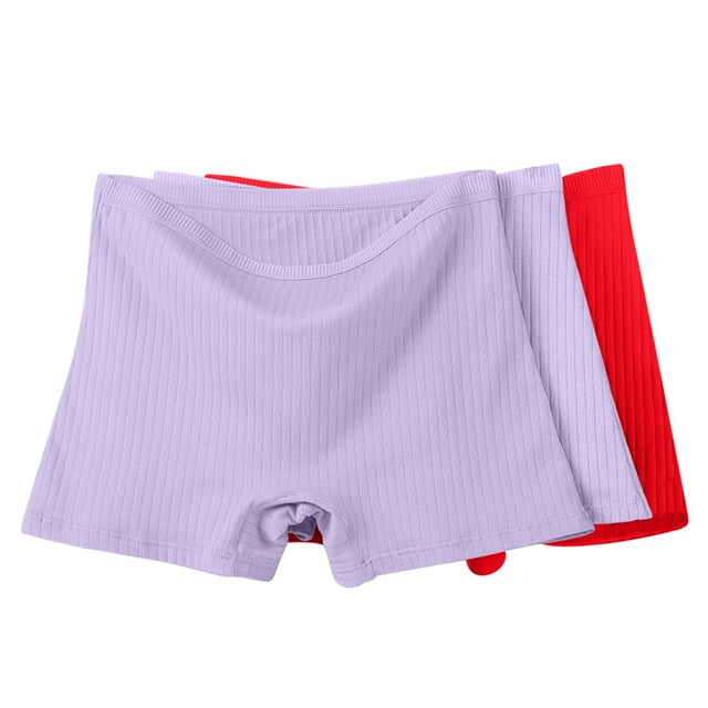 Plebaso Lot de 3 Boxeurs en Coton pour Femmes, Taille Haute, Culottes Garçonnes, Culottes Confort pour TG-6TG