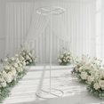 thumbnail image 2 of predolo Arche de Mariage Ronde à Hauteur Réglable Support de Toile de Fond Ronde Usage Intérieur et Extérieur Arche de Mariage Circulaire pour Mariées Bricolage, Photographes, Douche Nuptiale, 2 of 9