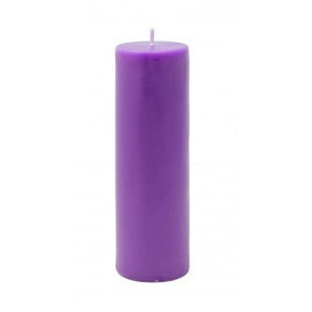 Zest Candle CPZ-120-24 2 x 6 Po Pilier Violet Bougie -24pcs-Case - Vrac
