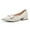 White, variant on YDN Women Fashion Pointed Closed Toe Block Low Heel Pumps Slip On Flats Shoes Office Daily Shopping Size 16 Purple