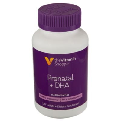 The Vitamin Shoppe Prenatal + DHA Multivitamin, Supports A Healthy Pregnancy  Fetal Development (120 (The Best Prenatal Vitamins For Pregnancy)