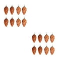 thumbnail image 1 of relayinert 8pieces Tree Decoration Eye-catching Pine Cone Decorations For Festive Bronze 2Set, 1 of 6