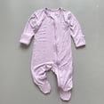 thumbnail image 2 of Emy Dola Baby Boy Girls Soft Bamboo Viscose Jumpsuit Sleep 'N Play Long Sleeve Footies Newborn Sung Fit Zipper One‑Piece 0-18M, 2 of 5