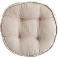 thumbnail image 4 of Nvzi Almohadillas suaves para silla de 18 pulgadas de diámetro, súper cómodas, gruesas, de color sólido, redondas, para cocina, comedor, sillas de oficina (gris, 18" x 18"), 4 of 4