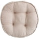 thumbnail image 1 of Nvzi Soft Chair Pads 18 inch Diameter Super Comfy Thicken Solid Color Round Seat Cushion for Kitchen Dining Room Office Chairs (Beige,18" x 18"), 1 of 4