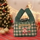 thumbnail image 5 of Bolsa de regalo navideña de lona | Bolsa de mano con asa resistente | Bolsa para envolver regalos navideños en rojo y verde | Bolsa reutilizable de tela para dulces navideños | Almacenamiento de, 5 of 6
