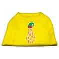 thumbnail image 1 of Chemise pour Animaux de Compagnie Sérigraphiée Elfe Paresseuse Jaune Med (12), 1 of 1
