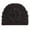 Black, variant on Daznico Winter Knit Baby Hat Solid Color Floral Design Soft Warm Beanie for Cold Weather Toddler Cozy Headwear