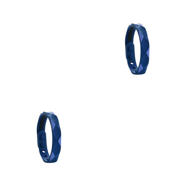 Qarigey Fatiga Muñequera Equilibrio negativo Energía Silicona Dormir Adelgazar Accesorio Hombres Decoración Moda Azul Azul Estándar 2piezas