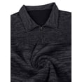thumbnail image 4 of Sudadera con capucha para mujer Sudadera con capucha de color sólido Manga larga Cuello con cremallera Top suelto informal de otoño, Negro, M Vogacara  AP003716-12, 4 of 7