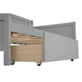 thumbnail image 6 of Twin Daybed with 2 Storage Drawers, Indoor and Outdoor Sofa Day Bed Frame for Bedroom Living Room, Gray 78.3 x 42.3 x 39.7 inch, 6 of 8