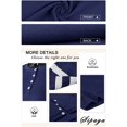 thumbnail image 4 of Womens Casual Sweatshirts Color Block Long Sleeve Sweaters Buttons Henley, 4 of 5