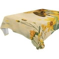 thumbnail image 5 of Ryvnso Honey Bee and Sunflower Rectangle Table Cloth Tablecover Dinning Tablecloth 60"x90", 5 of 8
