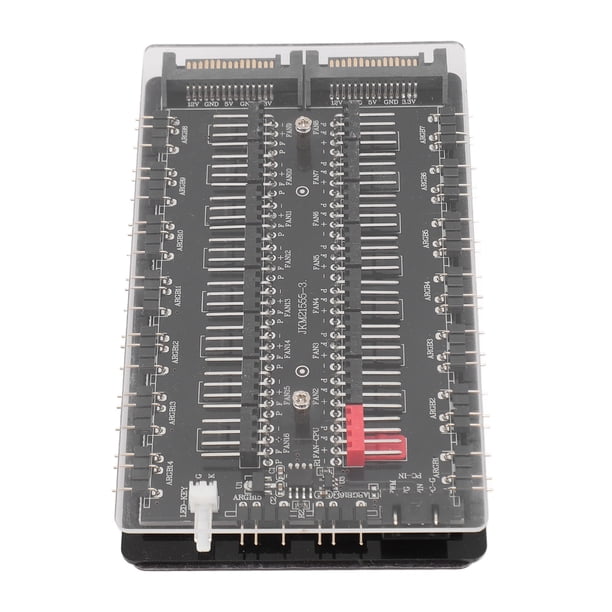 2 en 1 argb pwm fan Hub, 16 vías 3pin argb argb argb pwm hub divisor para el estuche para pc