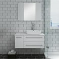 thumbnail image 6 of Fresca Lucera 36" White Wall Hung Vessel Sink Modern Bathroom Vanity w/ Medicine Cabinet - Right Version, 6 of 7