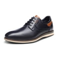 thumbnail image 1 of Zapatos Oxford Casual de Vestir para Hombre Bruno Marc en Azul Marino Talla 12, 1 of 9