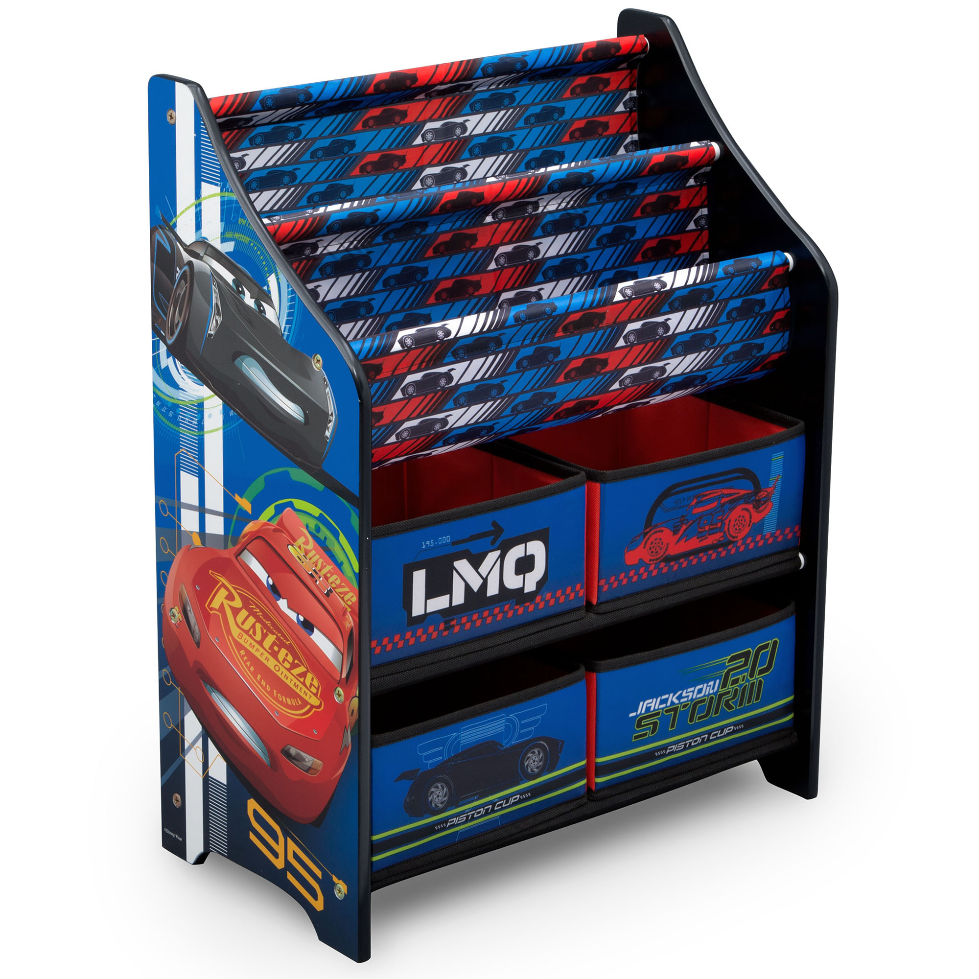 Disney/Pixar Cars Book and Toy Organizer for Kids/Toddlers by Delta Children, Greenguard Gold Certified - image 4 of 5