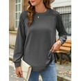 thumbnail image 3 of Zeagoo Women Cotton Tops Long Sleeve T Shirts Tunic 2025 Ladies Dressy Blouse Casual Shirts for Fall Winter, 3 of 6