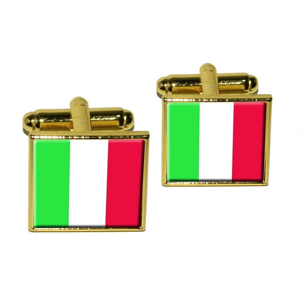 Italy Italian Flag Square Cufflinks