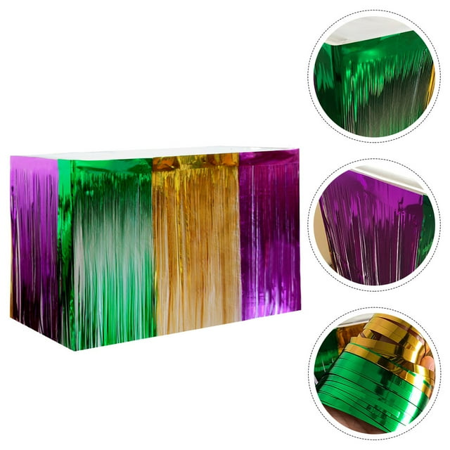 IFANLANDOR 1 Set Table Skirt Tassel For Event Organizers Festive Atmosphere 270x75cm