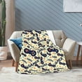 thumbnail image 6 of KLL Fleece Blanket Plush Throw Blanket Game Controller ,Soft Fuzzy Cozy Flannel Blanket for Couch Sofa Bed.(60"x50" ), 6 of 7