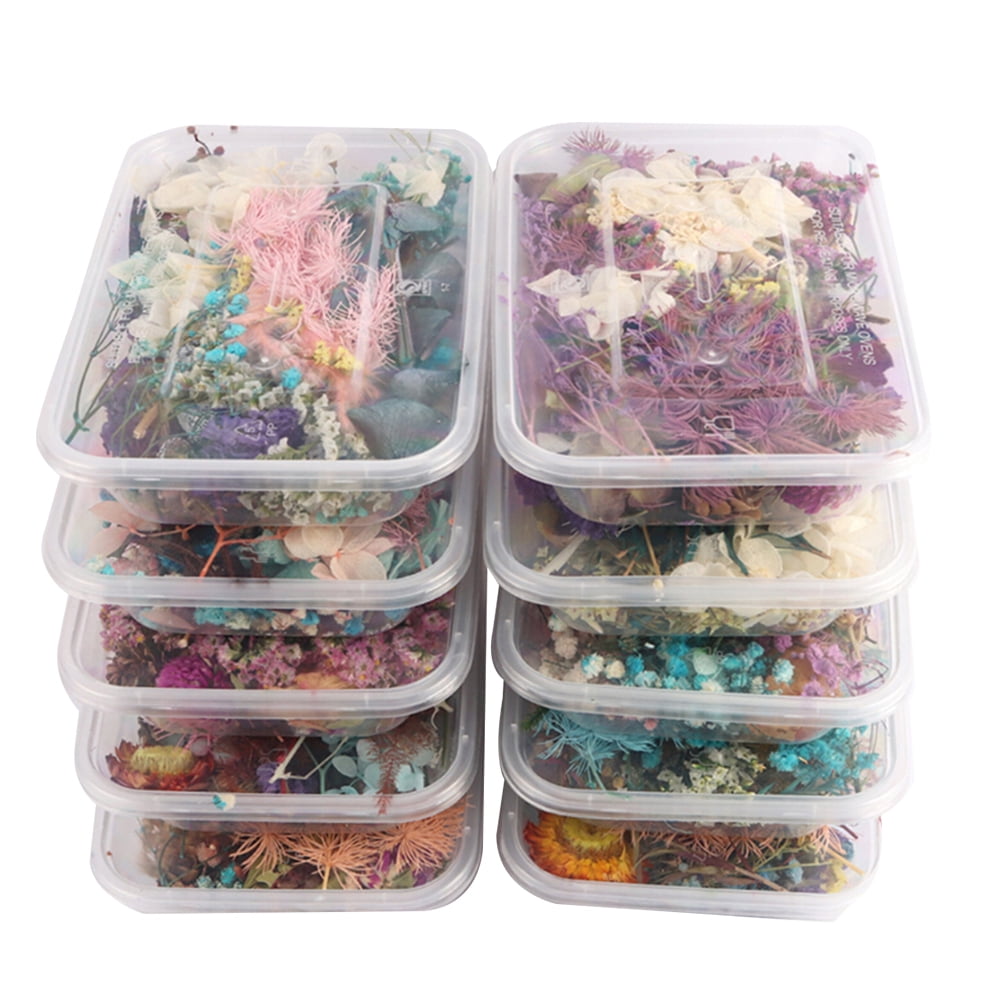 101 Piece Real Dried Pressed Flowers Leaves for Resin with Tweezers for Scrapbooking Soap and Candle Making Resin Jewelry Pendant Crafts Making Art Floral Decors Dried Flowers