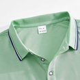 thumbnail image 5 of GEWSEY Men's Polo Shirts Classic Short Sleeve Polo T Shirts Cotton Pique Casual Summer Fashion Golf Shirt (Light Green, 3XL), 5 of 9
