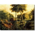 thumbnail image 1 of Ceramic Tile Mural-Thomas Cole Landscapes Painting 445. 17" w x 12.75" h using (12) 4.25 x 4.25 ceramic tiles, 1 of 3