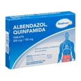 thumbnail image 1 of Albendazol 200 mg / Quinfamida 150 mg Medimart 2 tabletas, 1 of 4