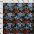 thumbnail image 3 of oneOone Cotton Jersey Black Fabric Tropical Leaf With Texture Sewing Craft Projects Fabric Prints By Yard 58 Inch Wide, 3 of 4