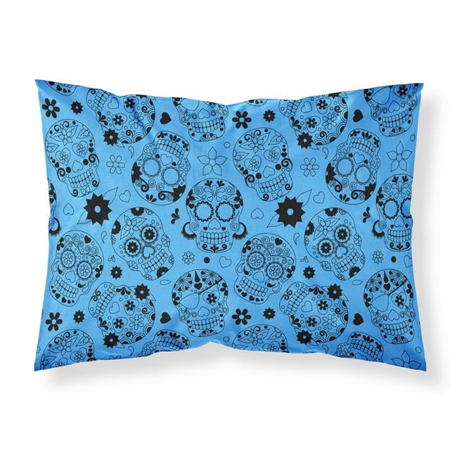 Multicolor Carolines Treasures BB7583PILLOWCASE Welcome Friends Black White Collie Fabric Standard Pillowcase Standard