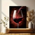 thumbnail image 6 of Red Wine Pouring Canvas Wall Art，Suitable for Living Room， Dining Room， Kitchen， Bar， Wine Cellar Decoration, 6 of 8