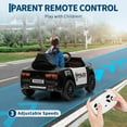 thumbnail image 3 of Royalbelle Police Car Ride on Electric Car,12V Ride-on Toys Cop Cars with Remote Control,Emergency Alert Tones,Flashing Lights,Music,Spring Suspension, 3 of 8