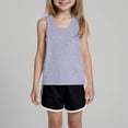 thumbnail image 2 of Gerichy Girls Summer Outfits, Girl's 2 Piece Outfits Sleeveless Round Neck Tops And Shorts With Pockets Casual Summer Shorts Sets, 2 of 5