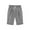 Gray, variant on ABATAB Cotton Linen Shorts for Women Elastic Waist Casual Shorts Bermuda Button down Knee Length Wide Leg Shorts with Pockets