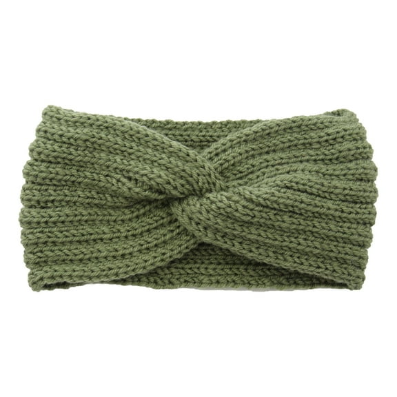 ICHUANYI Womens Soft Stretch Ear Warmer Headband Winter Cable Knit Headbands Hairbands Clearance