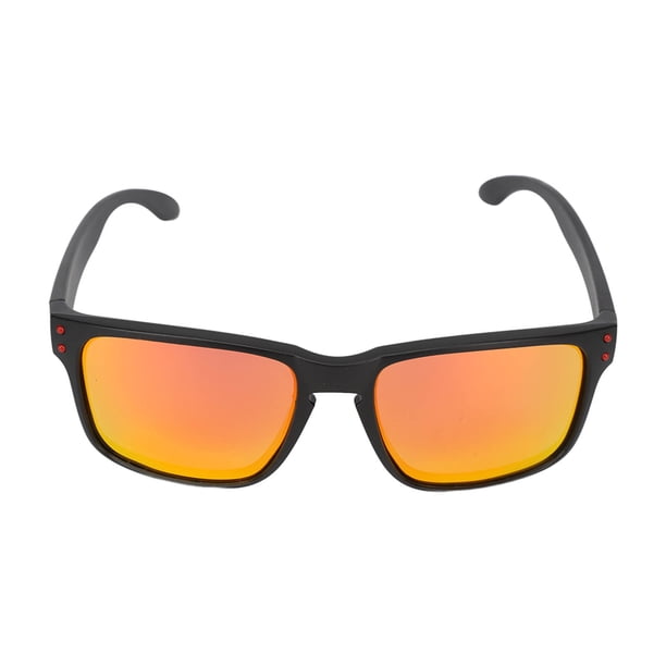 Gafas de sol cuadradas unisex retro polarizadas para conducir, protección UV, para hombres y mujeres, color rojo