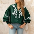 thumbnail image 5 of Uootdi Blouses for Women Long Sleeve Button Down Blouses Puff Sleeve Embroidered Boho Shirts Gift for Women Fall Loose Trendy Cas, 5 of 7