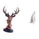 thumbnail image 5 of Figura de cabeza de ciervo,Adorno de cabeza de ciervo,estatua de animal decorativa,Figura de cabeza de ciervo para decoración de mesa creativa,Escultura de pingüino,Escultura de pingüino, 5 of 8