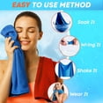 thumbnail image 6 of Cooling Towels for Neck and Face Soft Breathable Microfiber Sports Gym Sweat Towel with Carabiner for Golf Yoga Running Camping Golf Gym Workout, 6 of 14