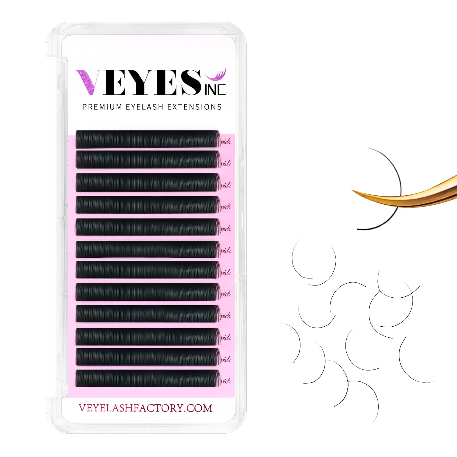 Volume Lashes D Curl Mixed Length Alluring Silk Mink Lashes - Mixed Size D Curl Volume Eyelash Extensions Blue False Eyelashes & Adhesives Glad Lash - Foto 10