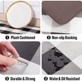 thumbnail image 3 of Carvapet Anti-Fatigue Floor Mat Cushioned Kitchen Comfort Mat, Waterproof Non-Slip Standing Desk Foam Mats and Rugs, White and Black, 17.3"x39", 3 of 7